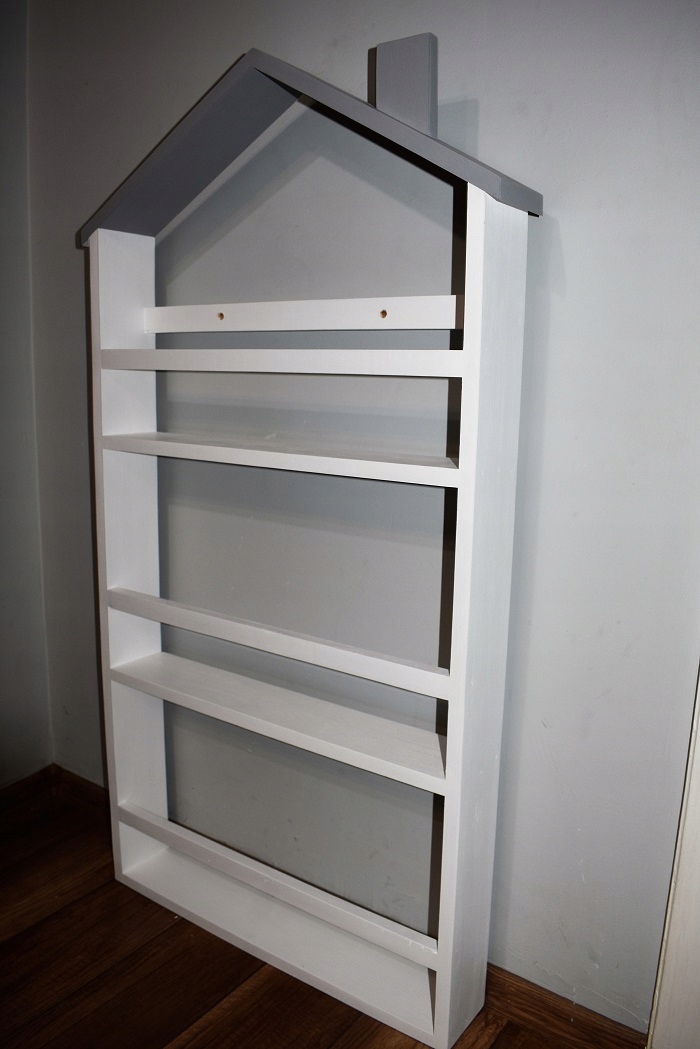 Półka na książki domek Materiał drewno