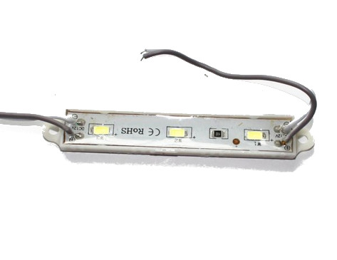 

Moduł Led listwa 3 x dioda biała zimna 12V (3492)