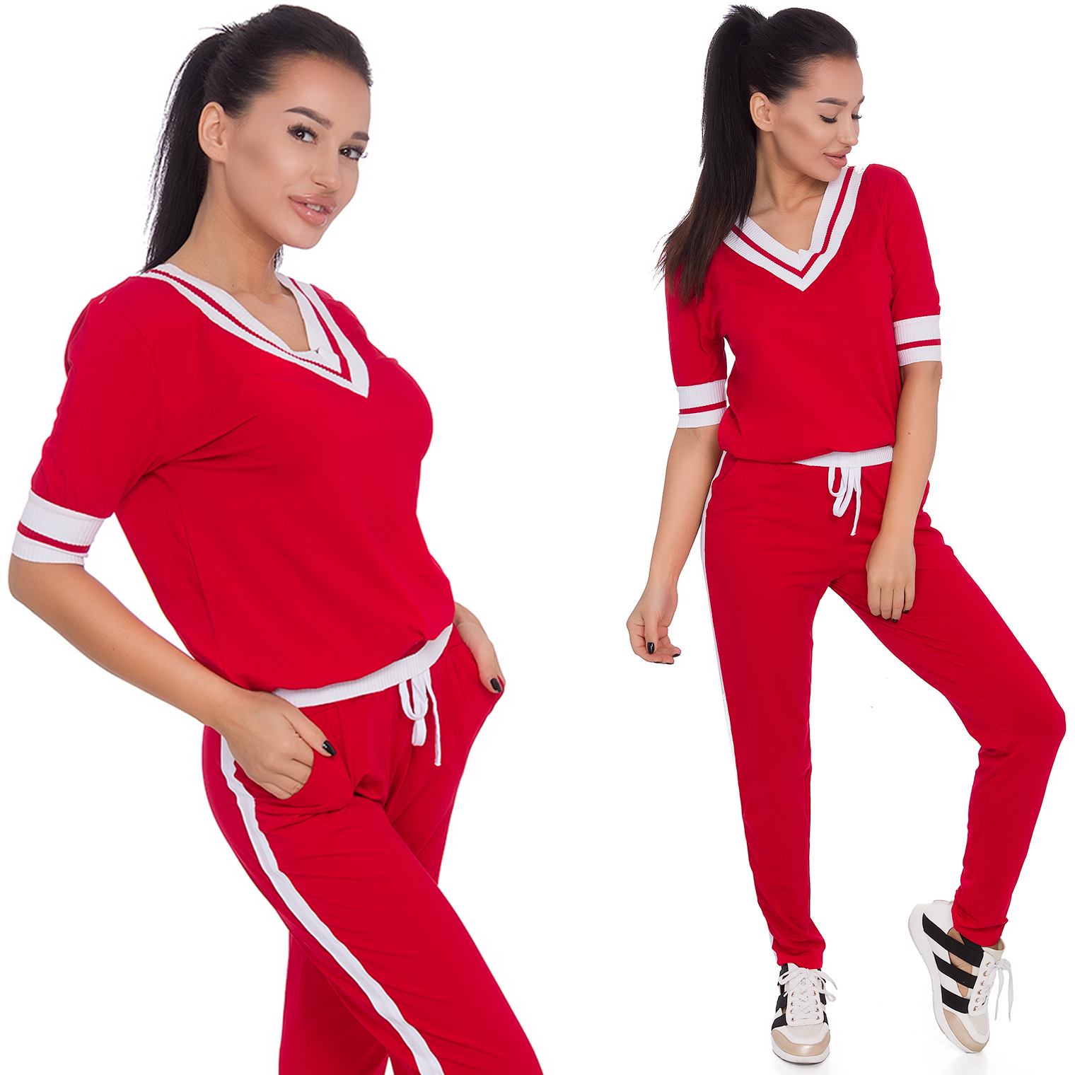 

598__L/40__DRES Bluza Spodnie Ściągacze Lampas