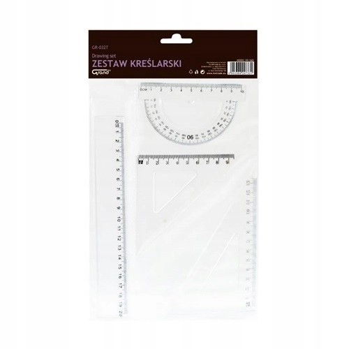 Zestaw geometryczny GRAND LINIJKA EKIERKA KONTOMIE Marka Grand