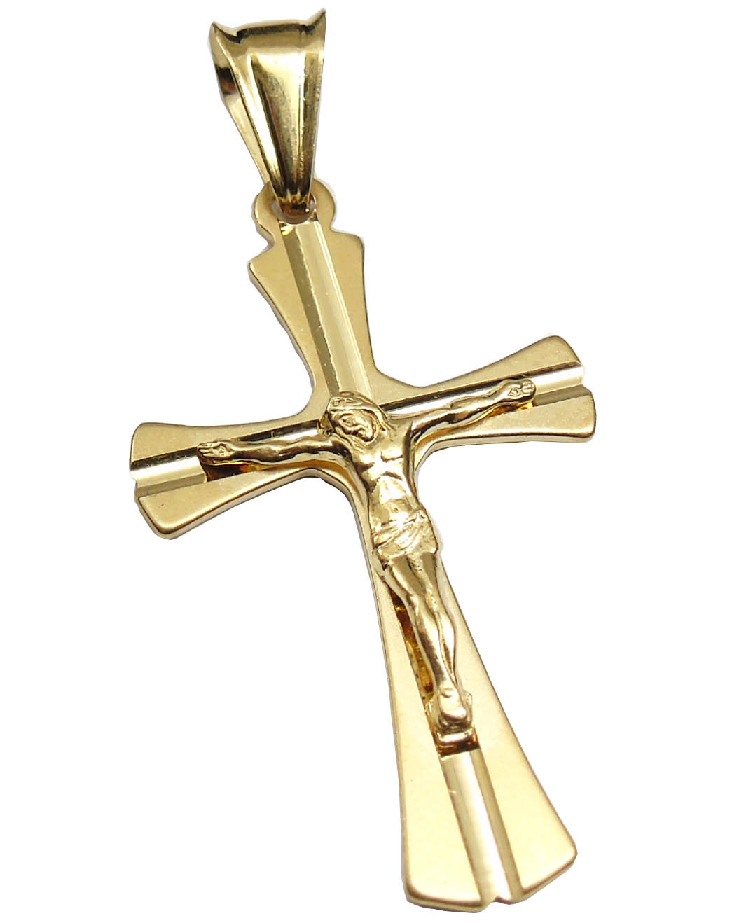 

Pozłacany Srebrny Krzyżyk Srebro Krzyz Krzyzyk