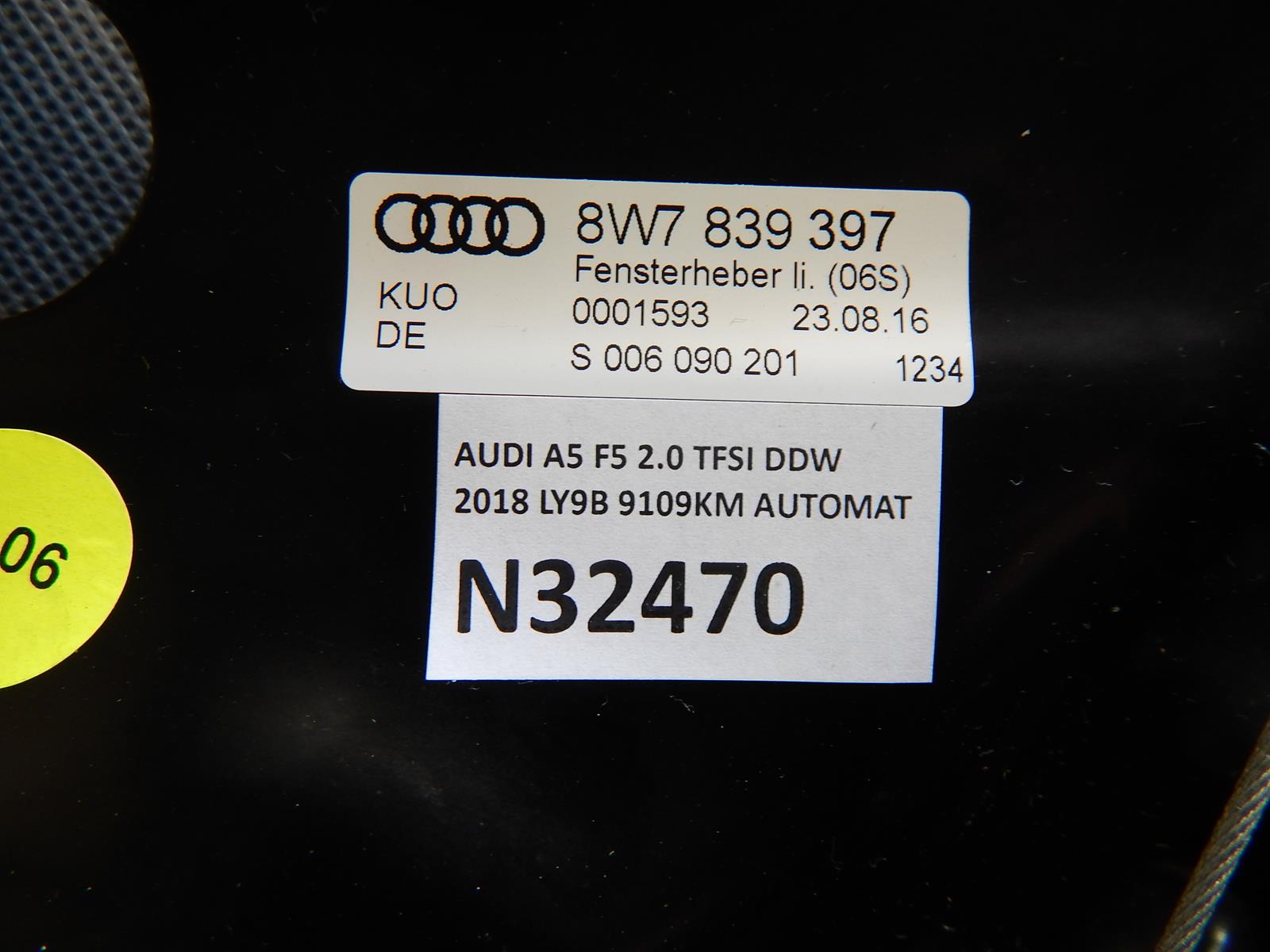 AUDI A5 F5 mechanism windows left 8W7839397