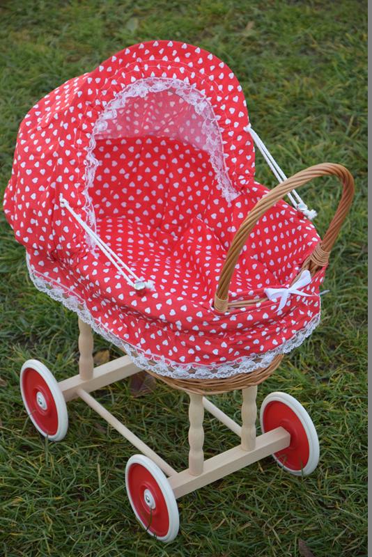 Wiklinowy wózek dla lalek Z WIKLINY lalka 12 typ Kod produktu 4_WW_0008
