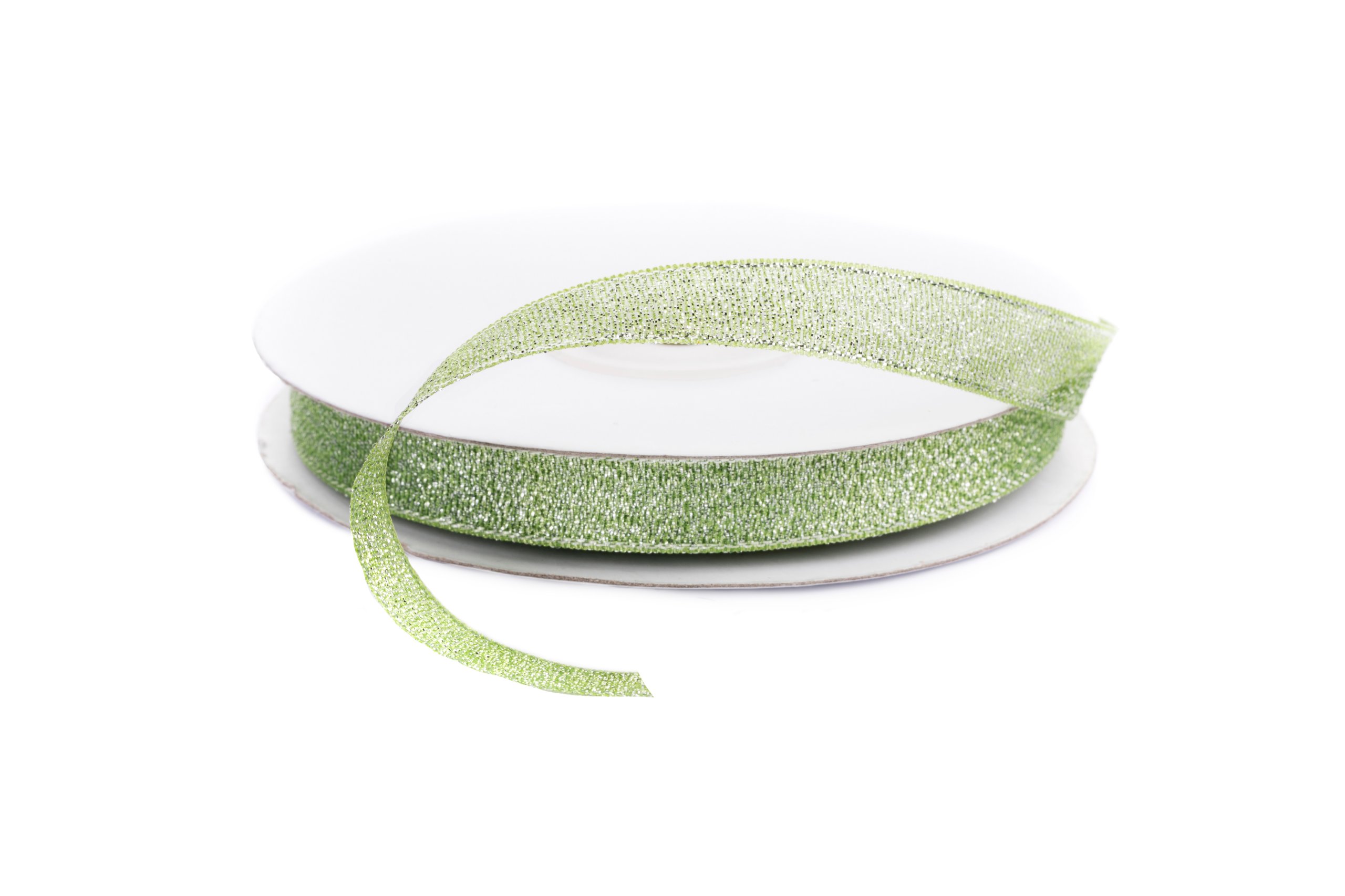 

Tasiemka Brokatowa Jasna Zielona Wstążka 12mm 027