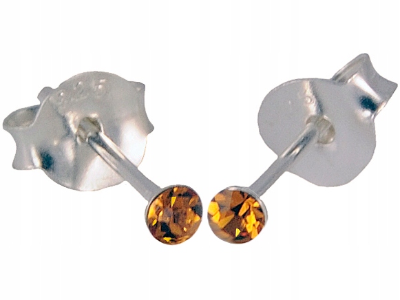 

Versil kolczyki cyrkonie 2,5 mm srebro pr. 0,925