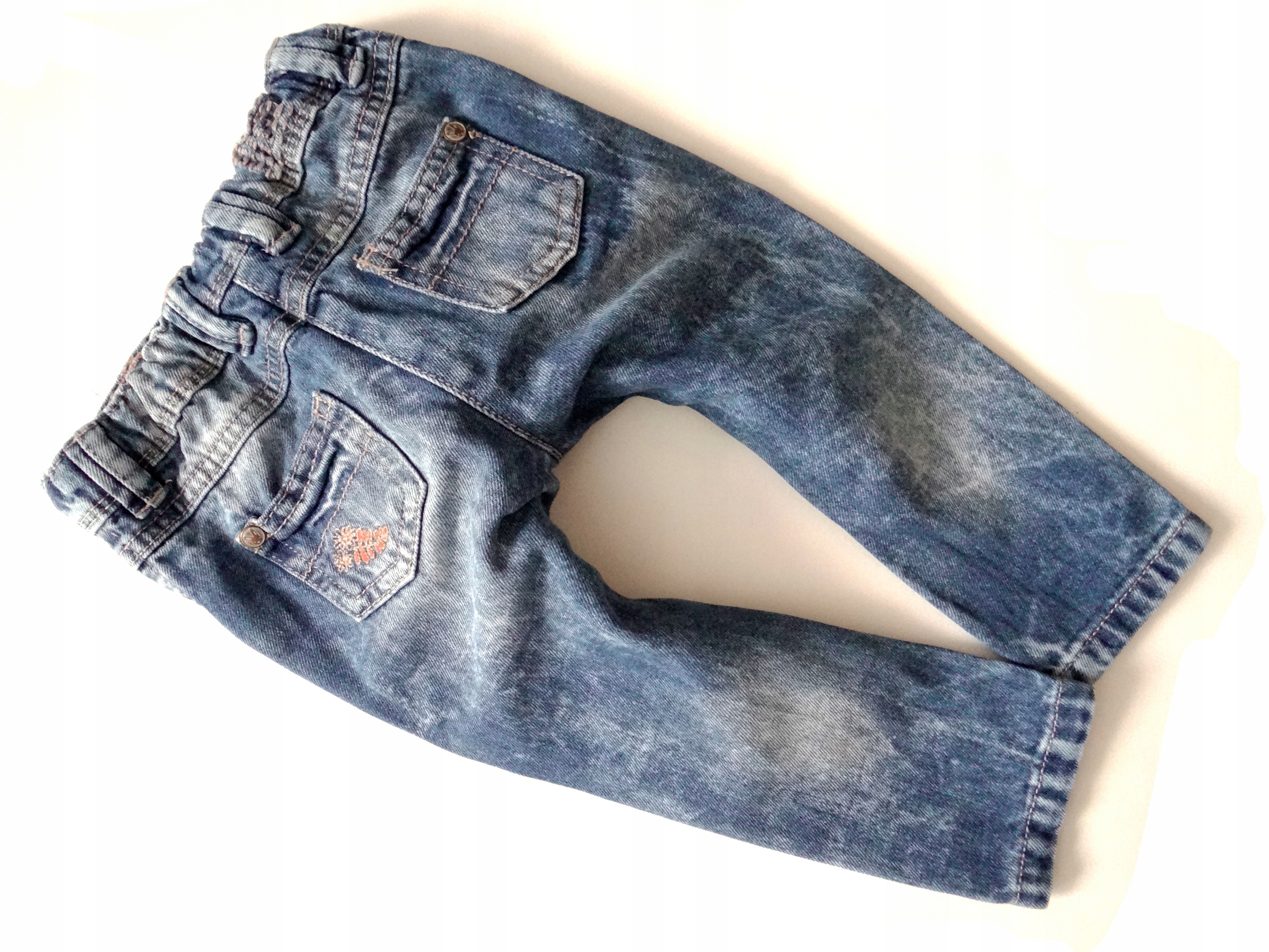 *NEXT*SŁODKIE JEANSY Z KRÓLICZKIEM*74 / 6-9 M Rozmiar 74