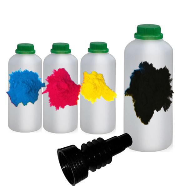 Set 4x Toner Prášek pro Minolta 1600 1650 1680 1690 4ks Čip Cmyk new