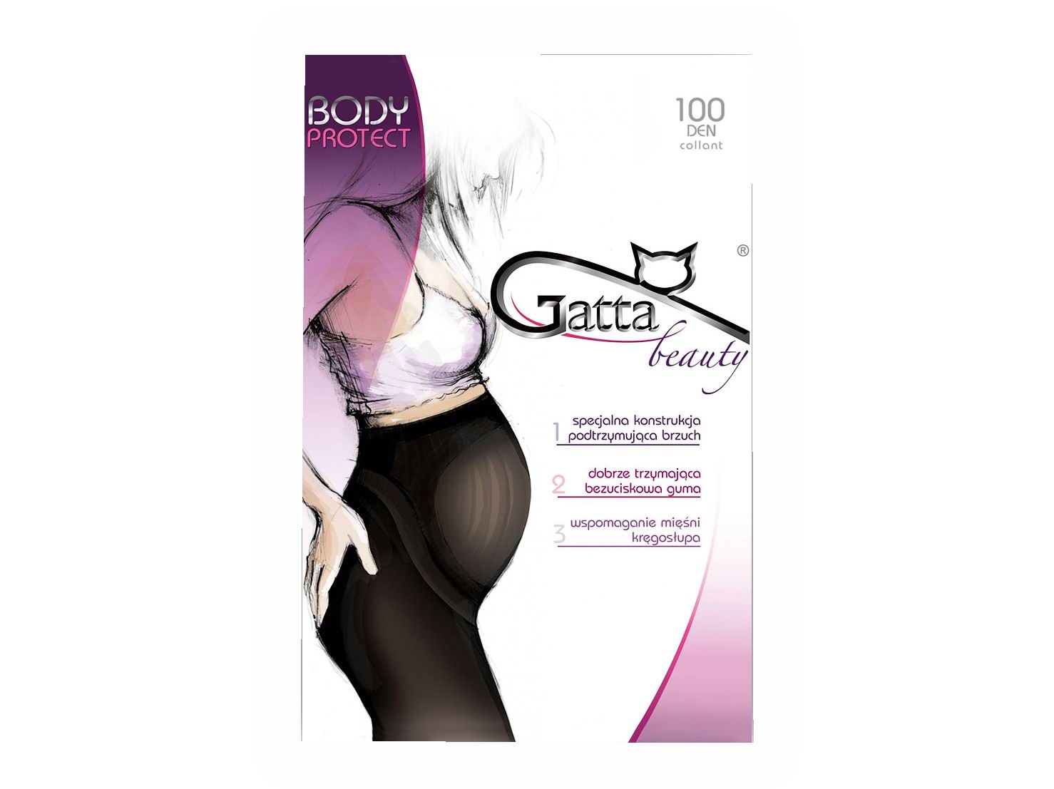 

Gatta rajstopy ciążowe Body Protect 100 Den 4