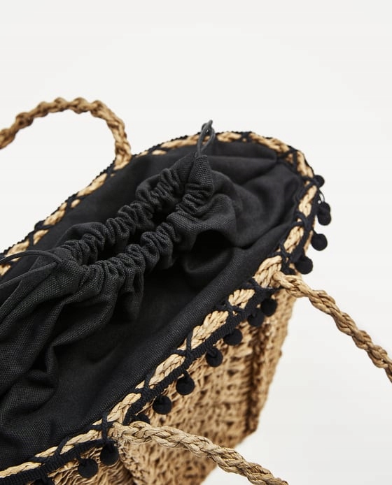 ZARA BASIC torebka koszyk basket jemerced 4828/204 Styl miejski