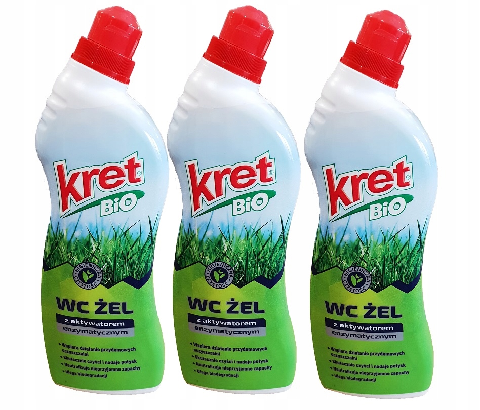 

3x Bio Kret Wc Żel 750 ml Ekologiczny żel do szamb