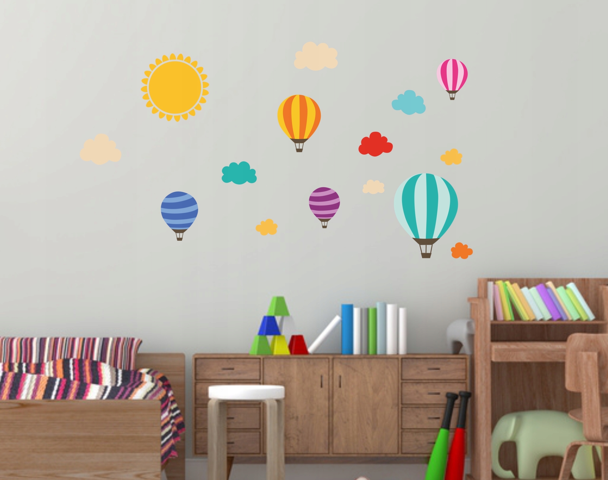 Naklejki na ścianę ścienne dla dzieci Balony Balon Długość 1 cm