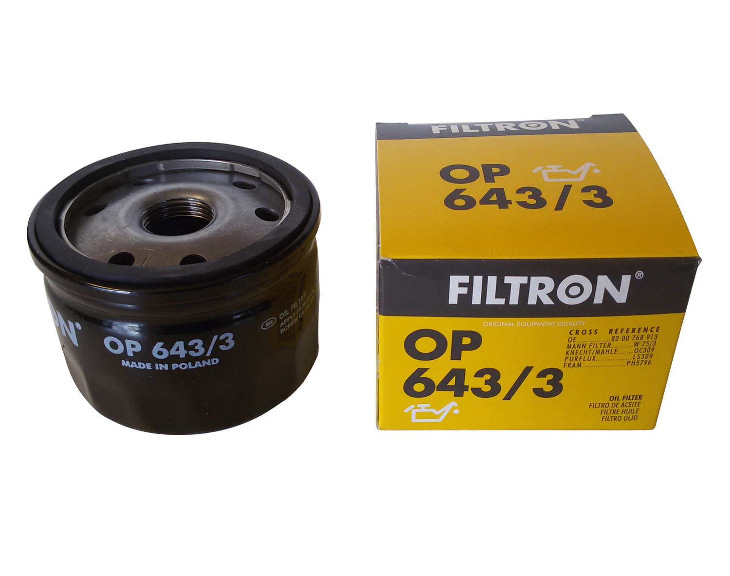 

Filtr Oleju OP643/3 Opel Movano Vivaro Renault