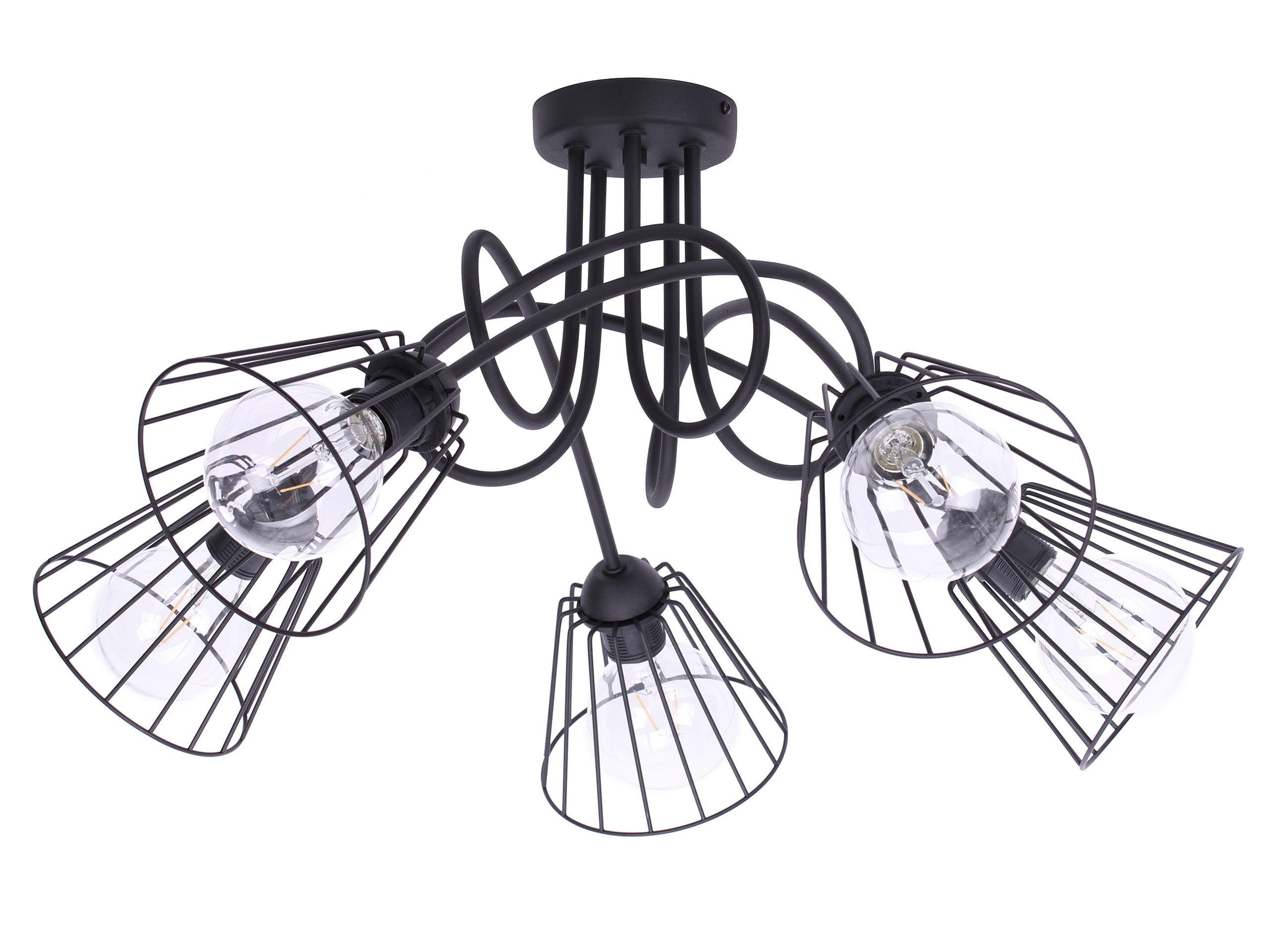 Stropná Lampa Stropné Svietidlo Luster Loft Vintage Čierna Retro Do Obývacej Izby