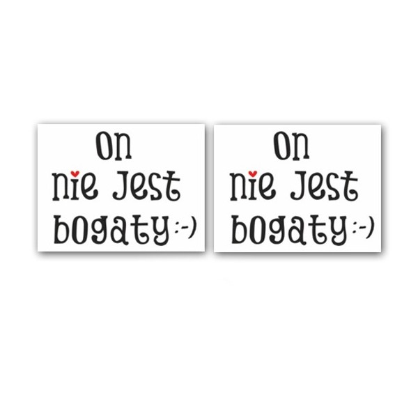 Zabawne naklejki na buty obuwie ślub 2 szt.