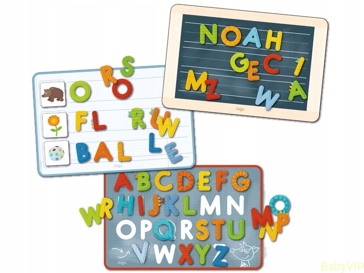 UKŁADANKA MAGNETYCZNA HABA ABC LITERKI CZYTANIE Płeć chłopcy