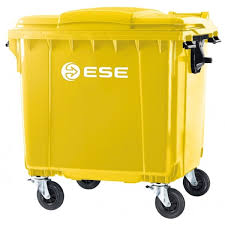 Kontener Pojemnik Na Odpady Śmieci 1100L Ese Żółt