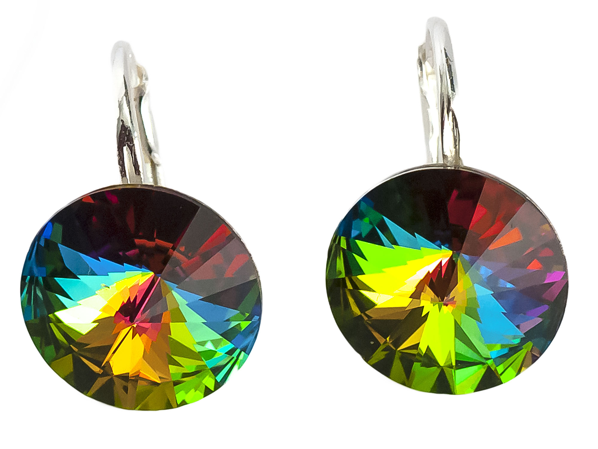 

Swarovski kolczyki Rivoli 12mm +30 kolorów+ angKr