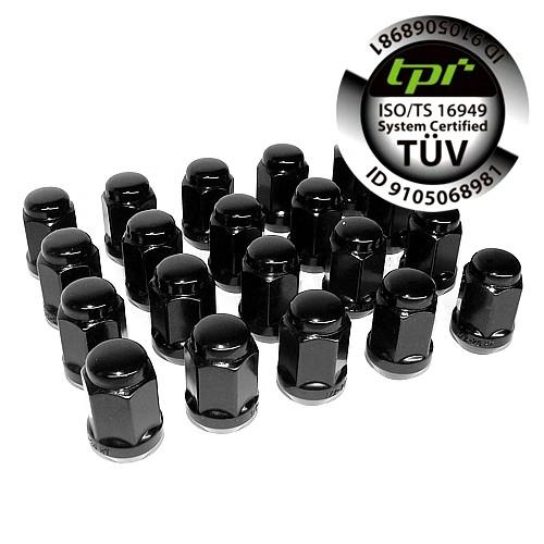 FORGED NUTS + Security NUTS TPI BLACK 12X1.25