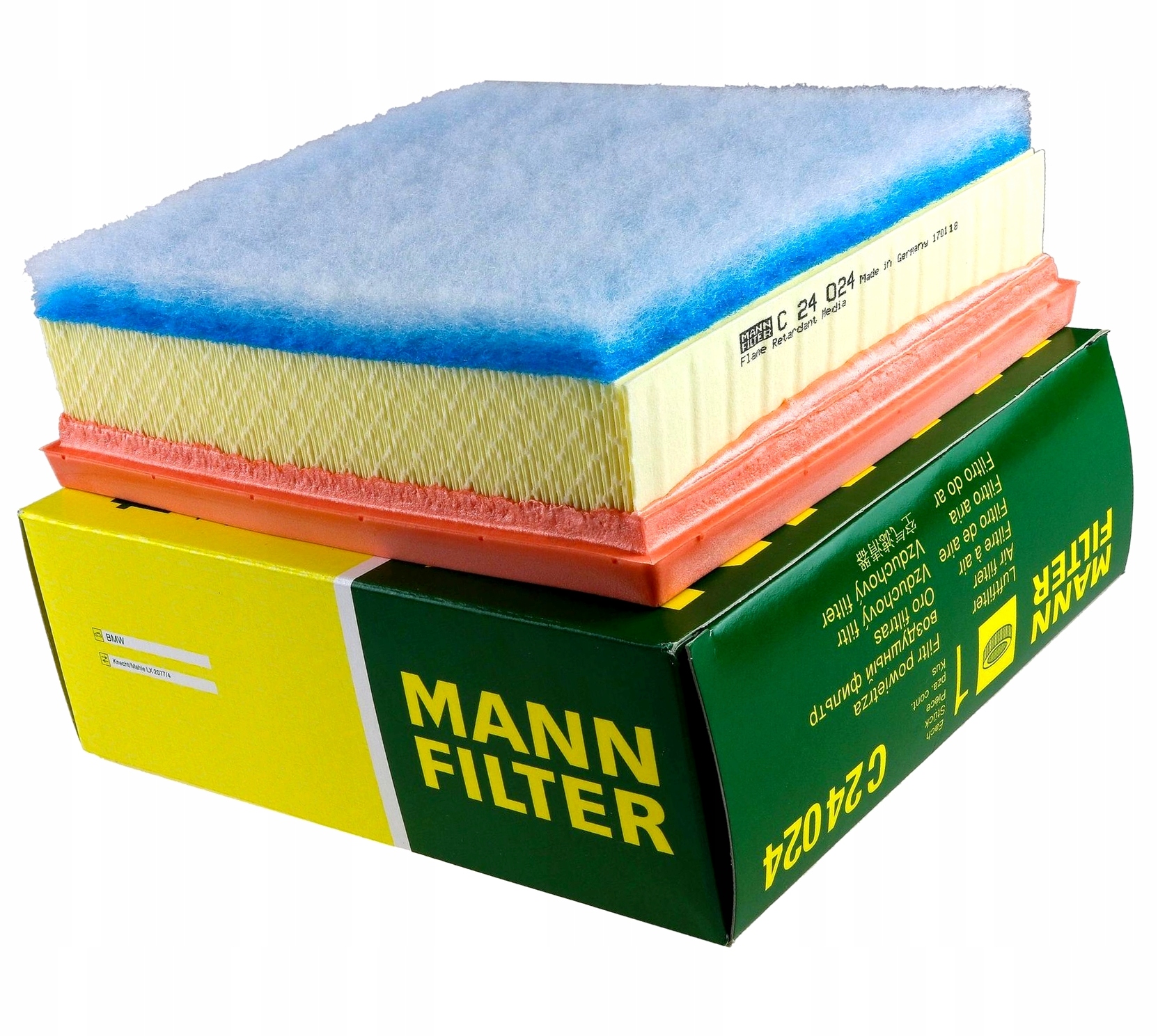 24 024 - Манн воздушный фильтр C24024 BMW 1 F20 3 F30 дизель