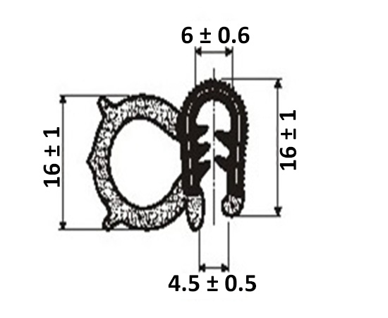 USZCZELKA T28 DRZWI UNIWERSALNA SAMOCHODOWA Numer katalogowy części T-28