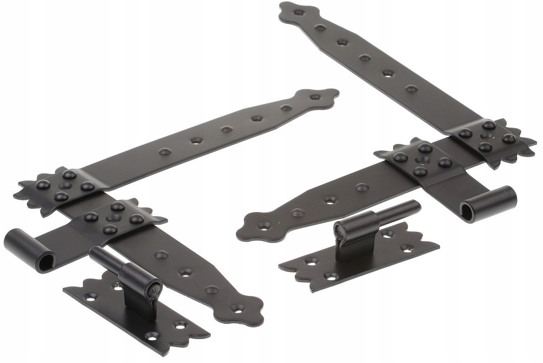 Uhlový záves kovaný Nkk 30 cm, sada 4ks, čierny lakovaný