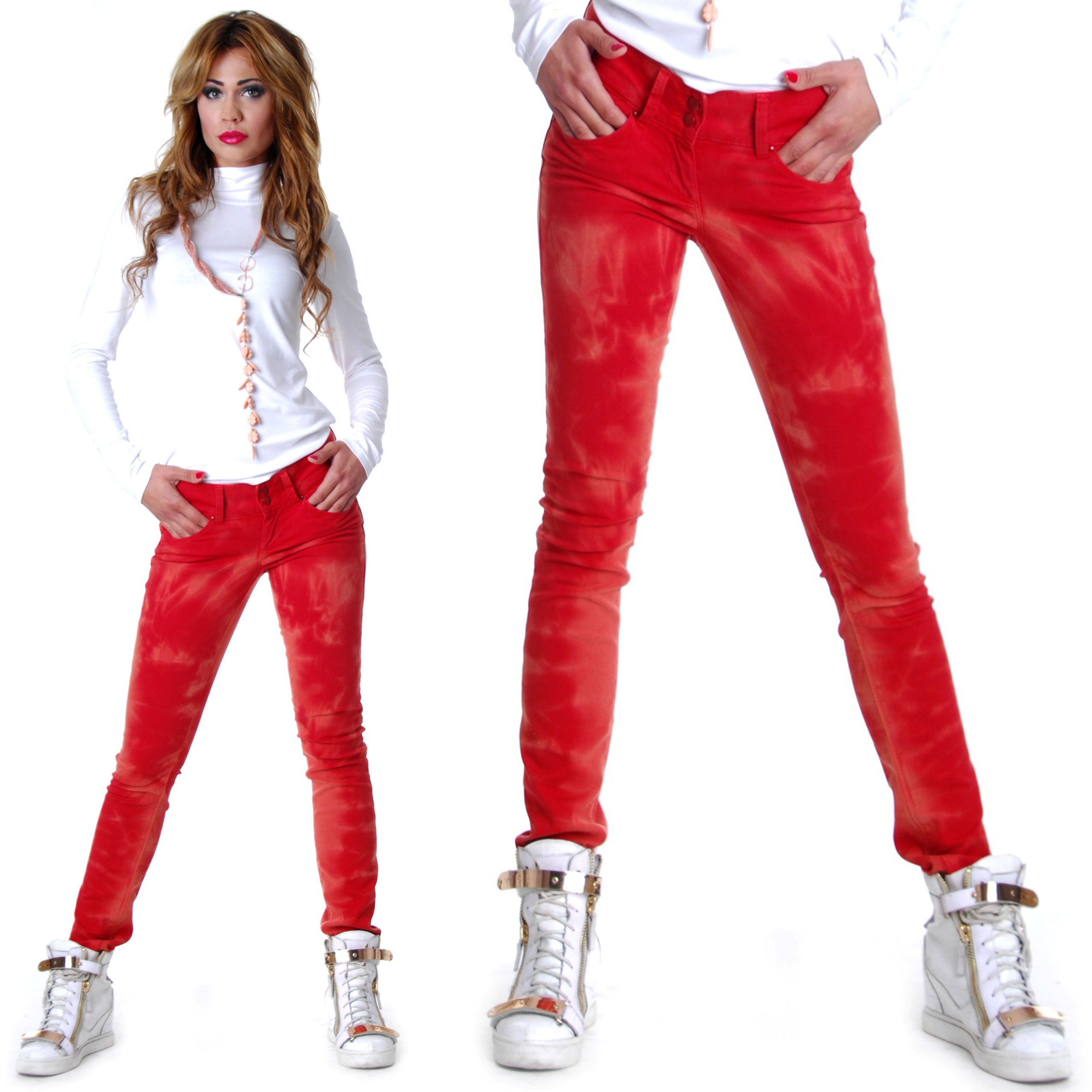 

Markowe Spodnie Only Rurki Ombre Addams P318