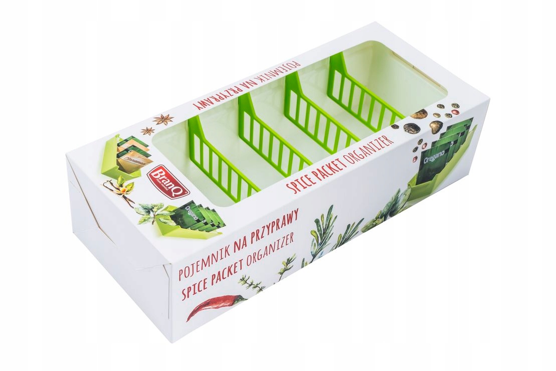 

Pojemnik Organizer Na Przyprawy Zielony Branq 1640
