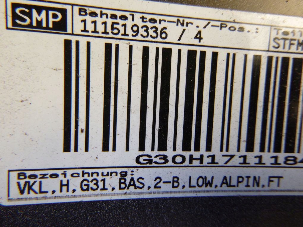 BMW 5 G31 KOMBI STOSSSTANGE HINTEN HECK