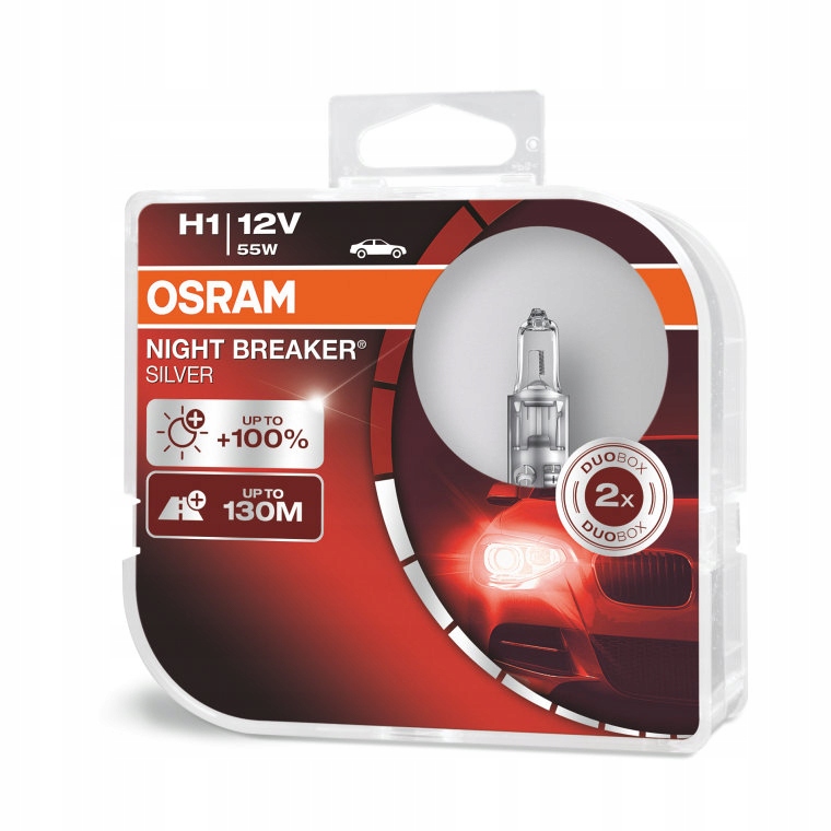 

Osram Night Breaker Silver +100% H1 12V Duo Box