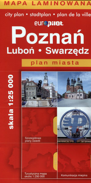 

Poznań Luboń Swarzędz. Plan miasta skala 1:25 000