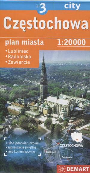 

Częstochowa Plan miasta 1:20 000