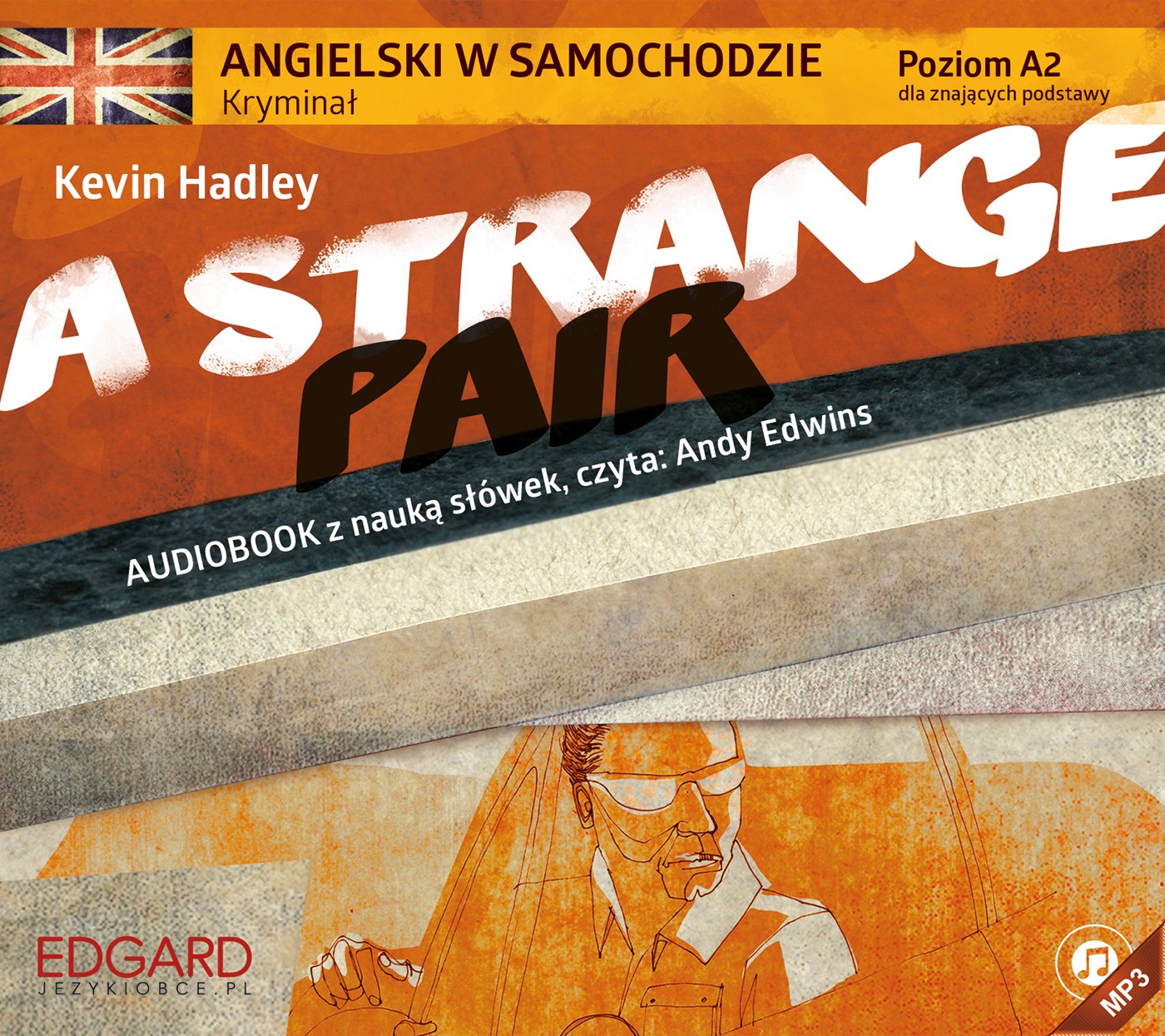 Angielski w samochodzie - kryminał A Strange Pair (CD-MP3) A2 -tk