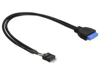 

Kabel Delock 83095 czarny 0,3 m