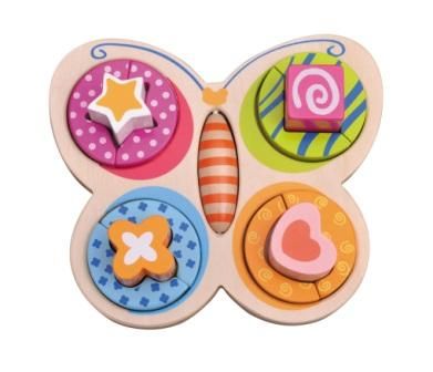 

puzzle Układanka sorter Motylek z drewna 2138
