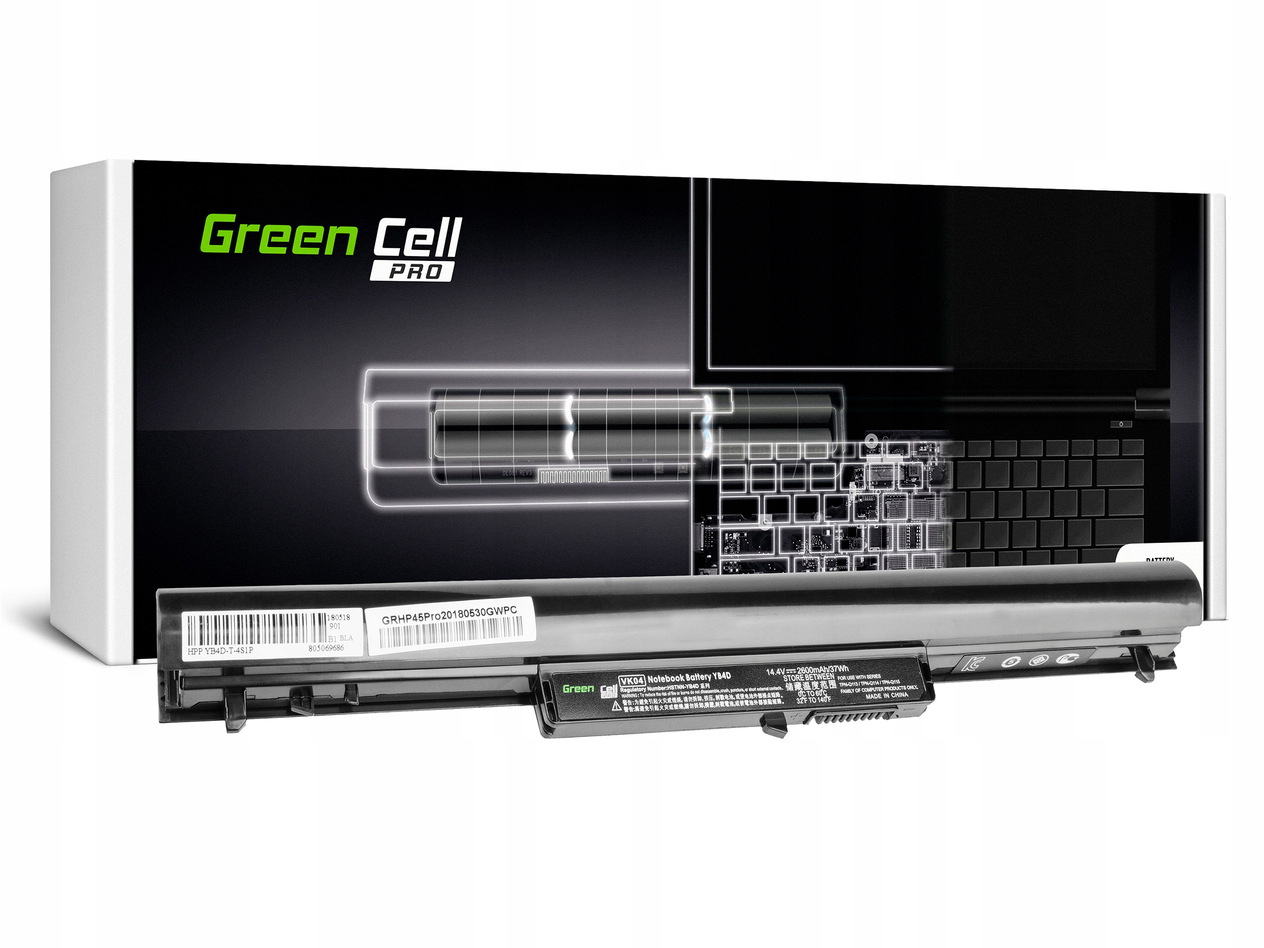 

Bateria VK04 HSTNN-YB4D do Hp Pavilion 15-B050SW