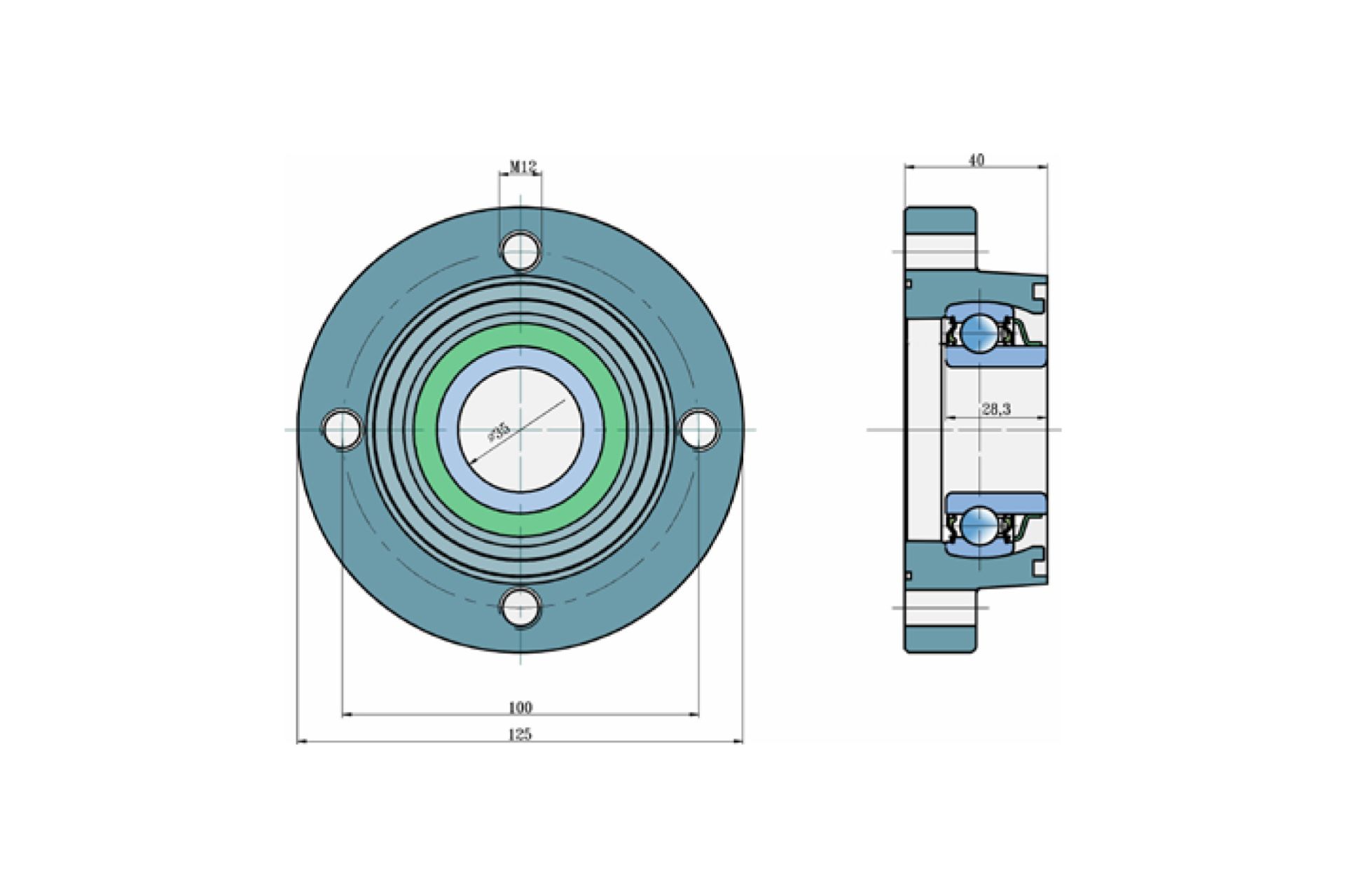 ПОДШИПНИК С КОРПУСОМ 3199372 ПОДХОДИТ ДЛЯ LEMKEN