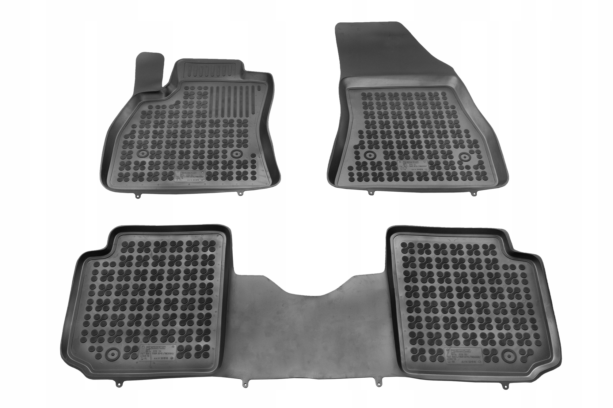 

Dywaniki gumowe Fiat 500 L/500L Trekking 2013-