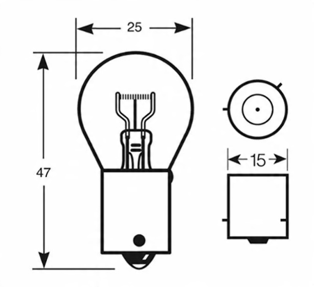 ŻARÓWKA 12V PY21W BAU15s 21W POMARAŃCZOWA Producent M-Tech