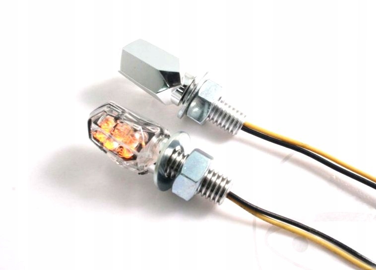 Mini Směrovky 2ks Led Diody M8 Chromované