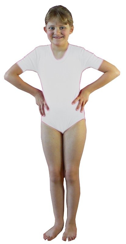 

6003_BODY Gimnastyczne rękaw kr rozm 110 białe