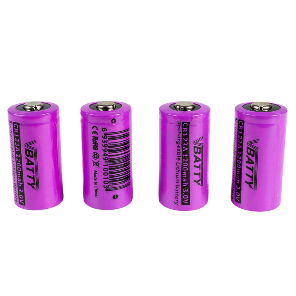 

Bateria akumulatorek Cr 123a 3.0 V 1200 mAh Rcr 4x