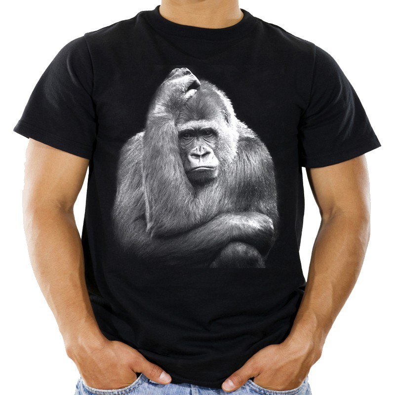 

Koszulka z szympansem małpą t-shirt szympans Hq XL