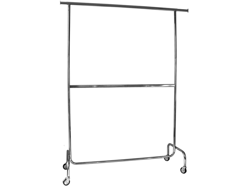 STOJAK STENDER PODWÓJNY KÓŁKA WIESZAK HC601 h2