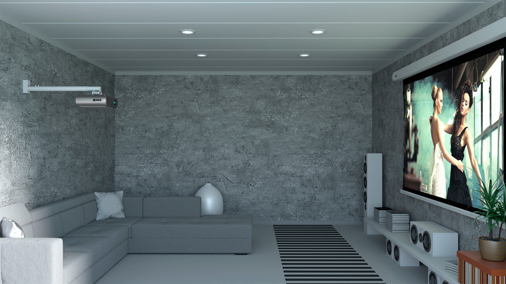 Uchwyt Ścienny Do Projektora Rzutnik 75-120CM 25KG Marka Kraftmann