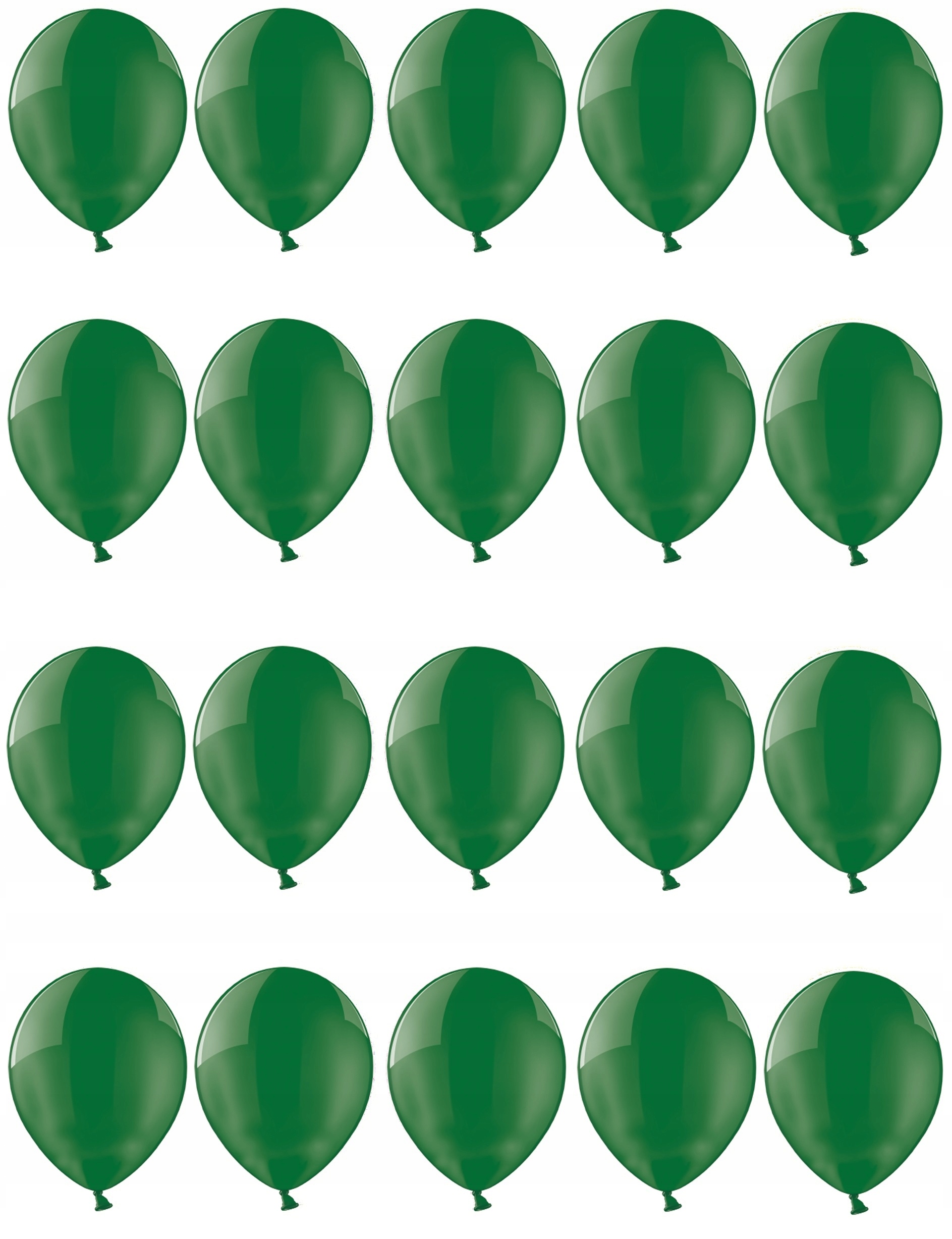 

Balony 25cm Zielone Przezroczyste 20szt na ślub