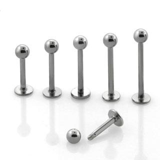 Labret ze stali chirurgicznej z kulką - 10 mm Marka Acha