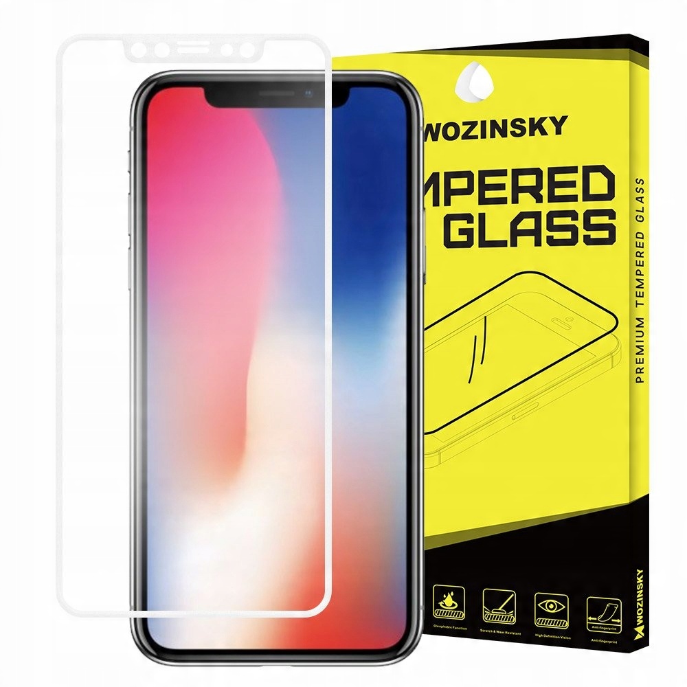 

Szkło Hartowane 9H Wozinsky iPhone Xs / X Białe