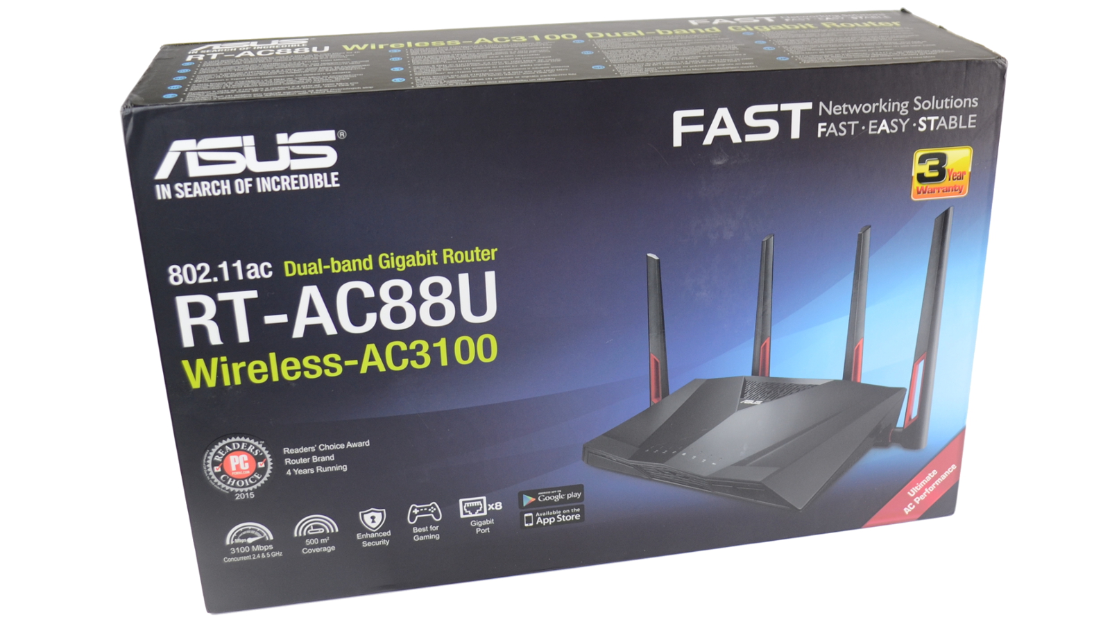 Access Point, Bridge, Router ASUS RT-AC88U 802.11ac (Wi-Fi 5
