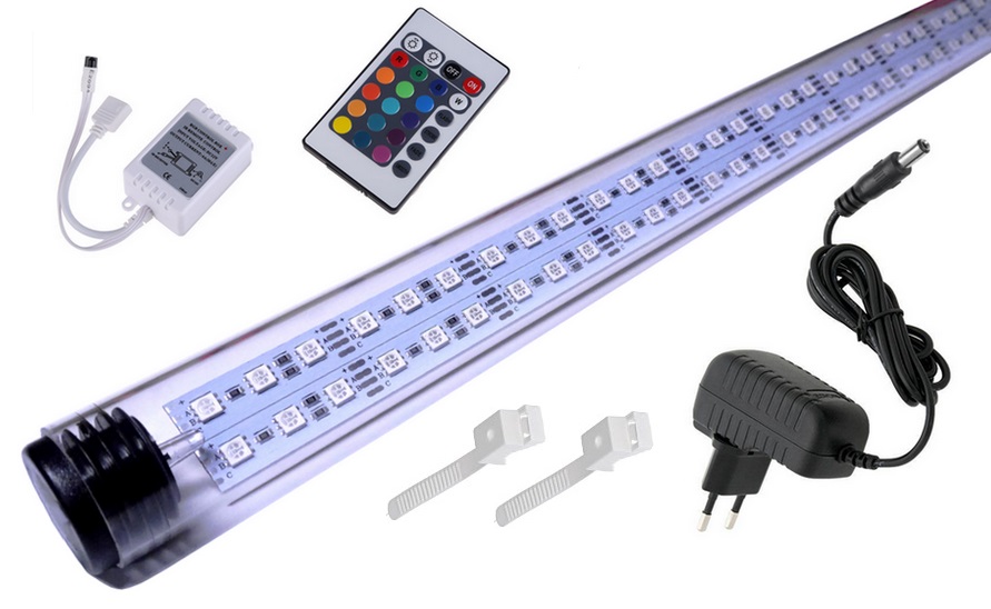 Levně Rgb Led zářivka akvárium dálkové ovládání 16barva 50cm II