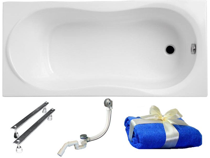 

Polimat Gracja Wanna Akrylowa 150x70 Syfon